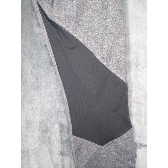 Lululemon Womens Leggings Pace Rival Crop 21" Size 8 Gray Black Side Pockets - Picture 7 of 15